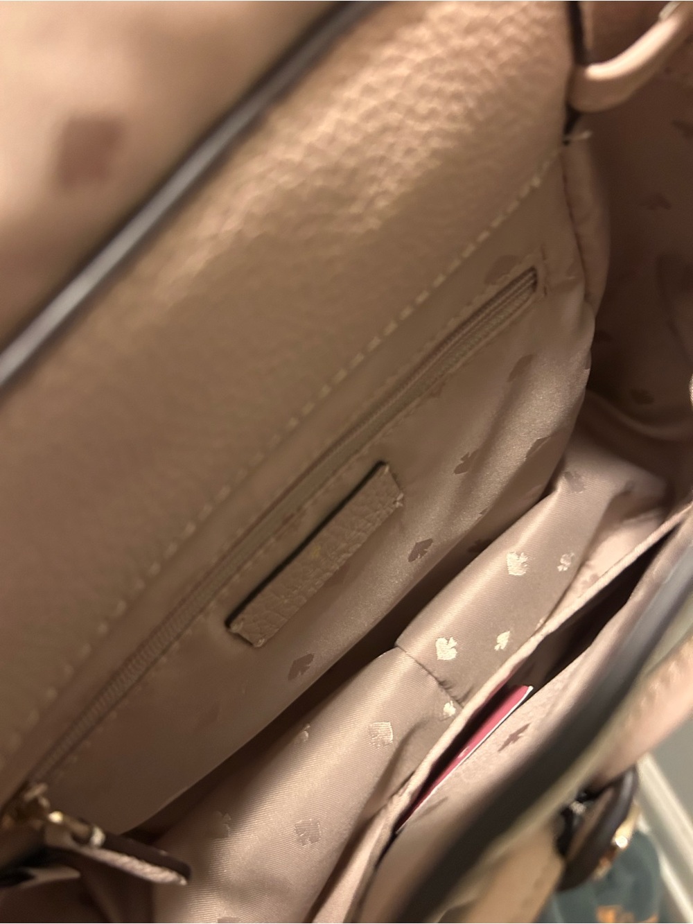 NWT - kate spade New York Leila Drawstring Medium Flap Two-Tone Leather Backpack - Picture 5 of 6